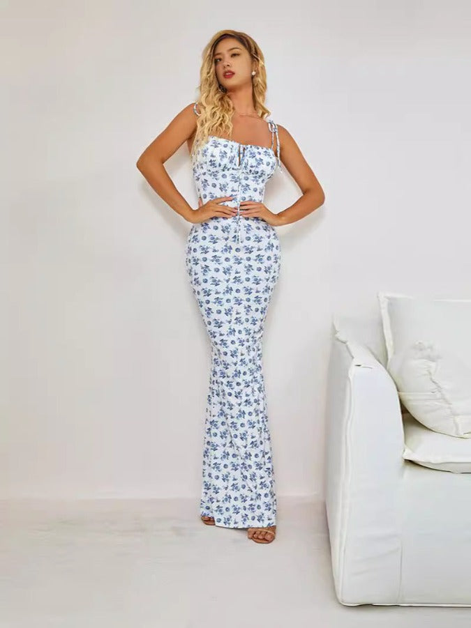 Mycea | Maxi dress with floral pattern