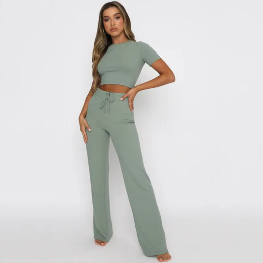 Rosa - Solid Color Crop Set