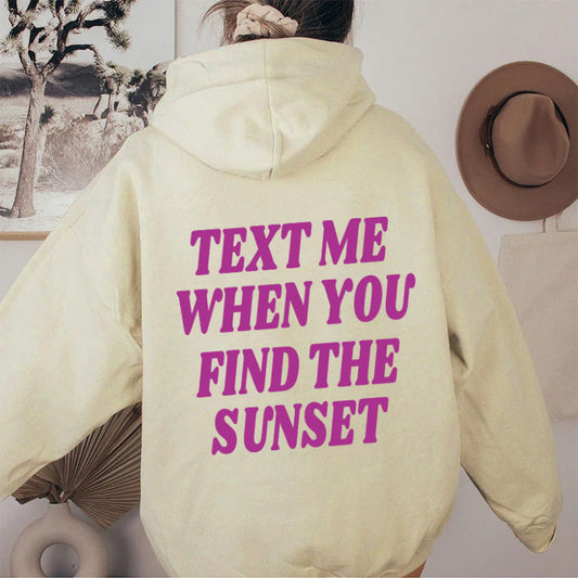 Isabelle Moreau | Plain Color Hooded Printed Sweater