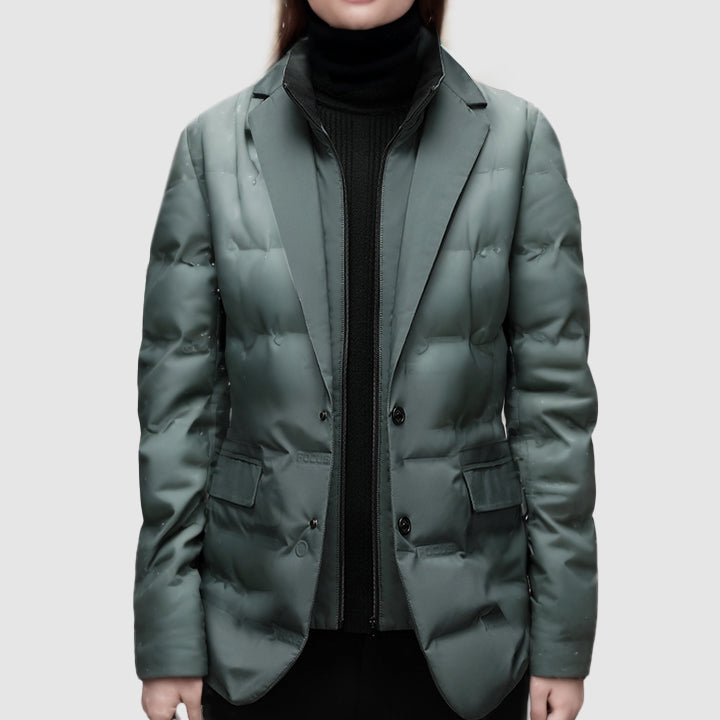 Wind jacket for ladies with duck down