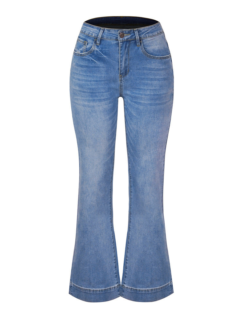 Winona - casual mid-waist bell bottom denim jeans