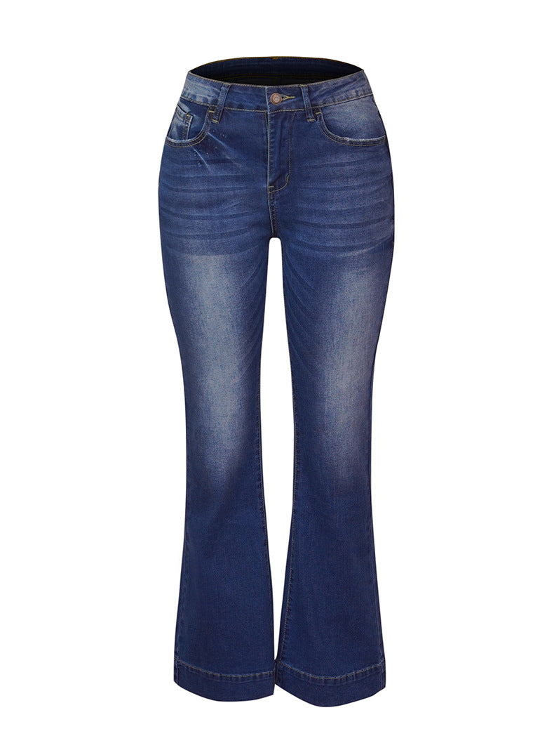 Winona - casual mid-waist bell bottom denim jeans