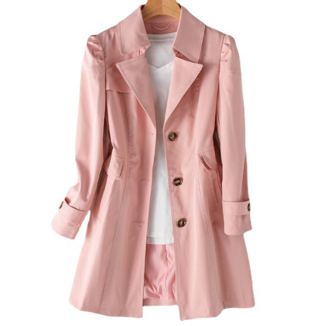 Amelia - Double-Breasted Midi Trench Coat