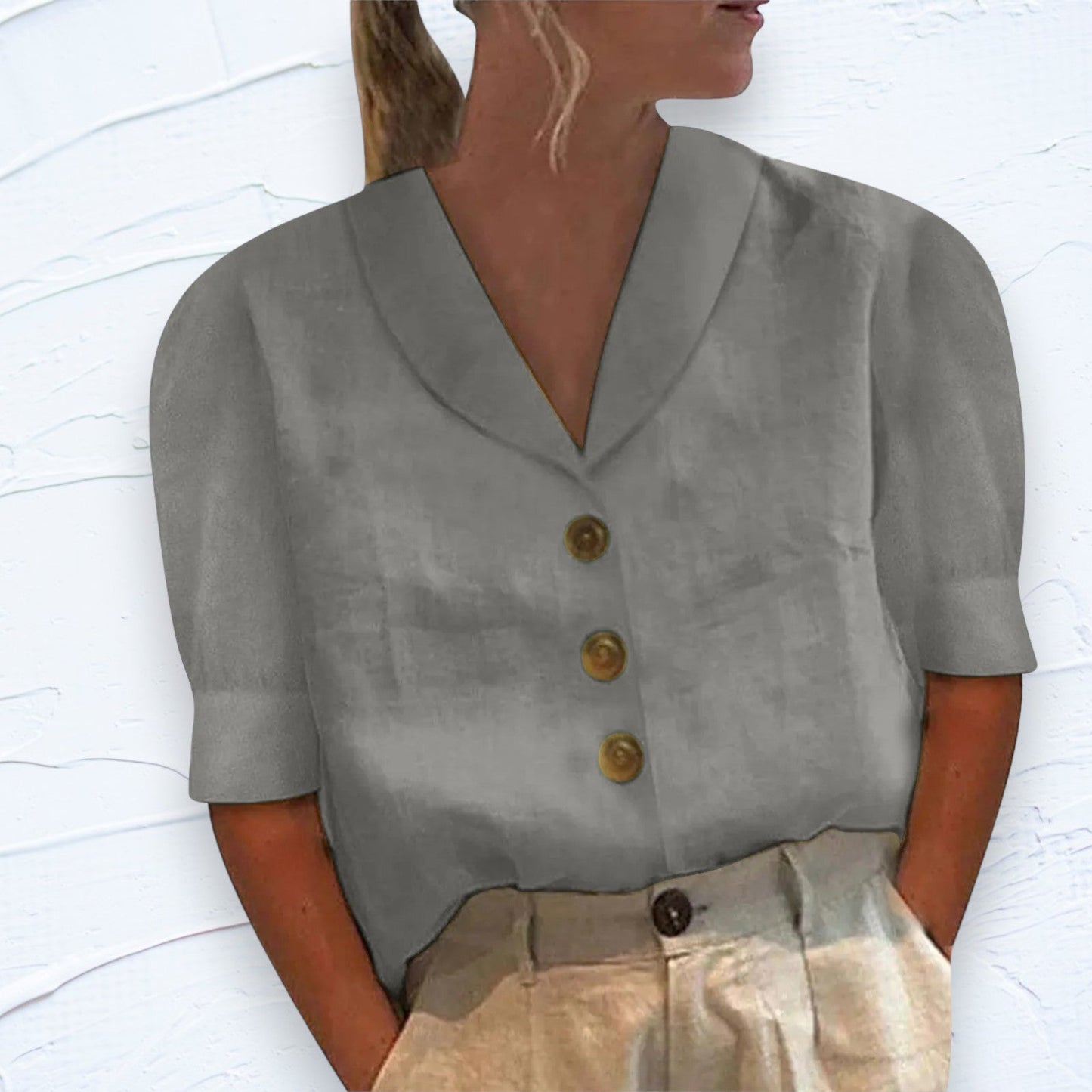 Joane - Shirt - Casual - Light Formal Style - Ideal For Parties