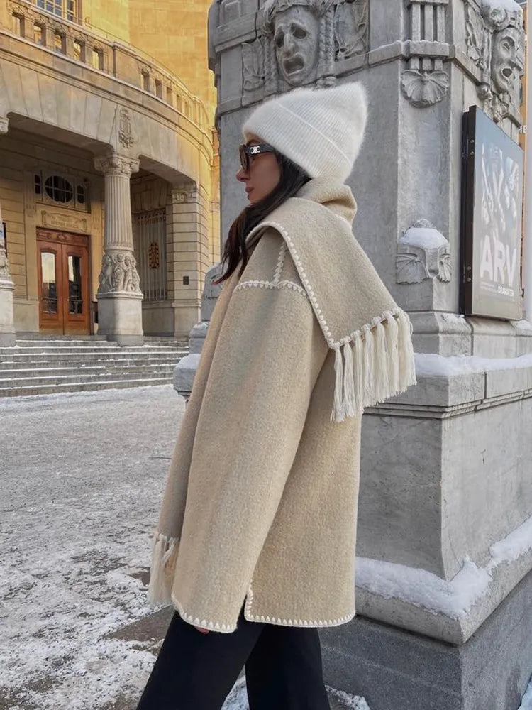 Elegant Scarf Coat