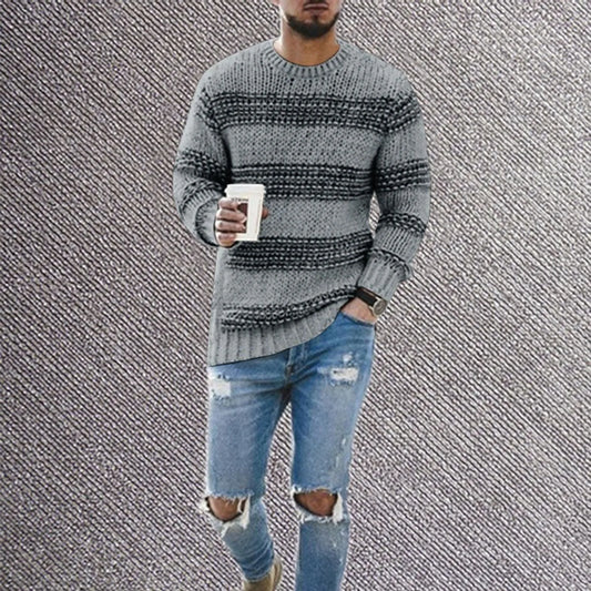 Enzo | Casual Round Neck Sweater For Fall and Winter