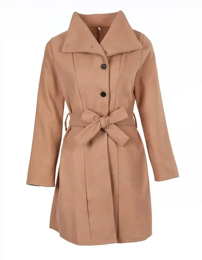 Miriam - stylish long coat with buttons