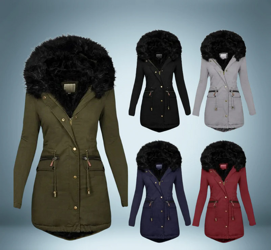 Elegant - parka with fur collar