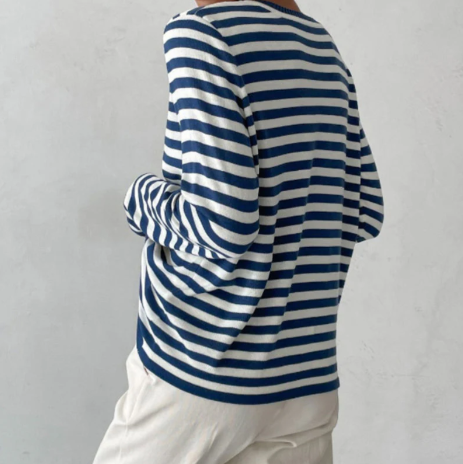 Sarah – striped long sleeve shirt