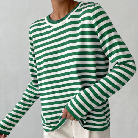 Sarah – striped long sleeve shirt