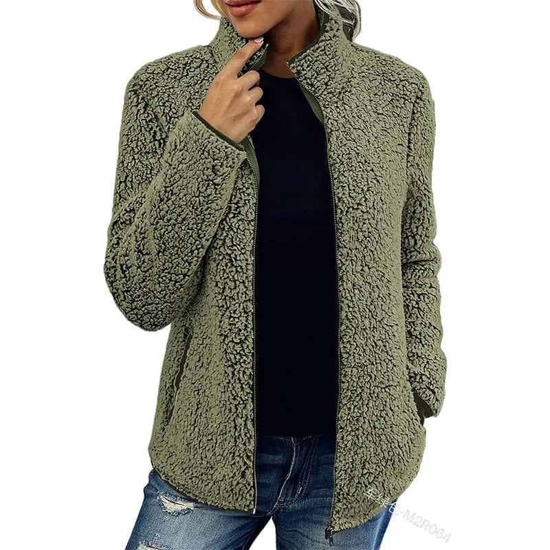 Winter fleece jacket for women – tryne