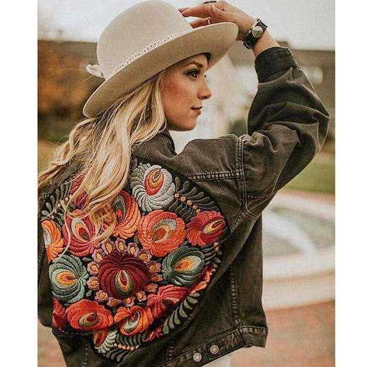 Bohemian Denim Jacket for Women