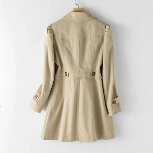 Elegant trench coat jacket with a nice cut for hosts and winter