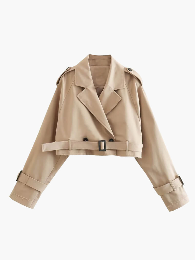 Blair cropped Trenchcoat