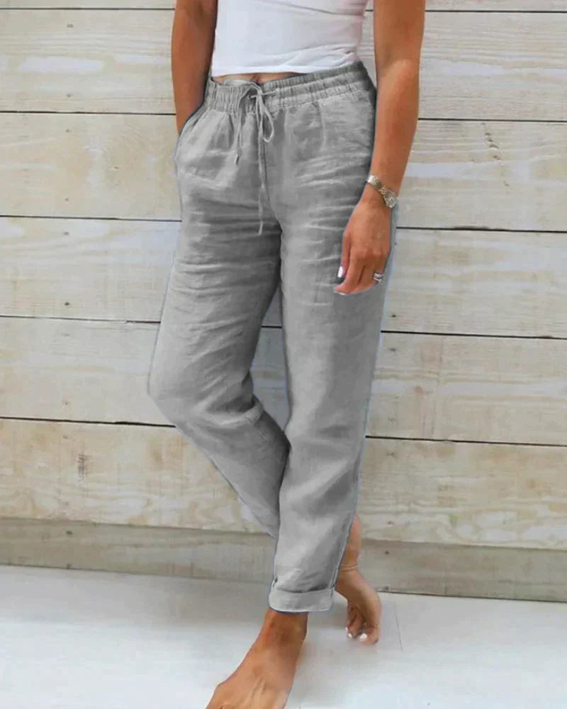 Stacy – linen trousers for women