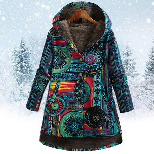 Jacket with hood florale - camryn