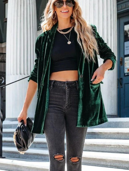 Velvet blazer