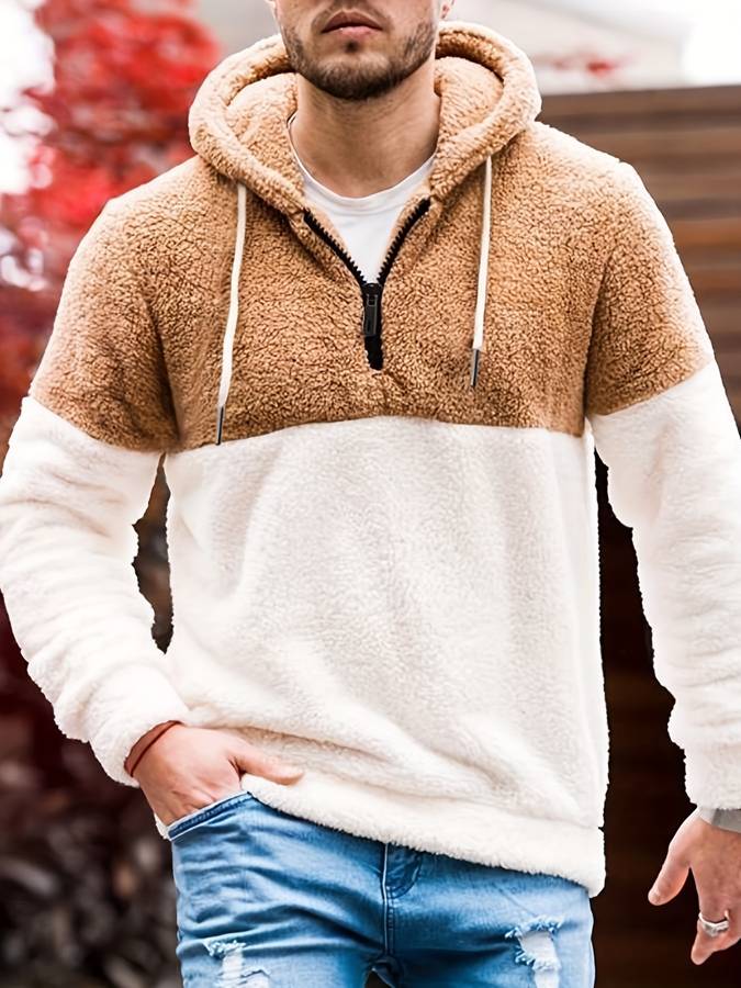 Stylish two-coloured jumper for men