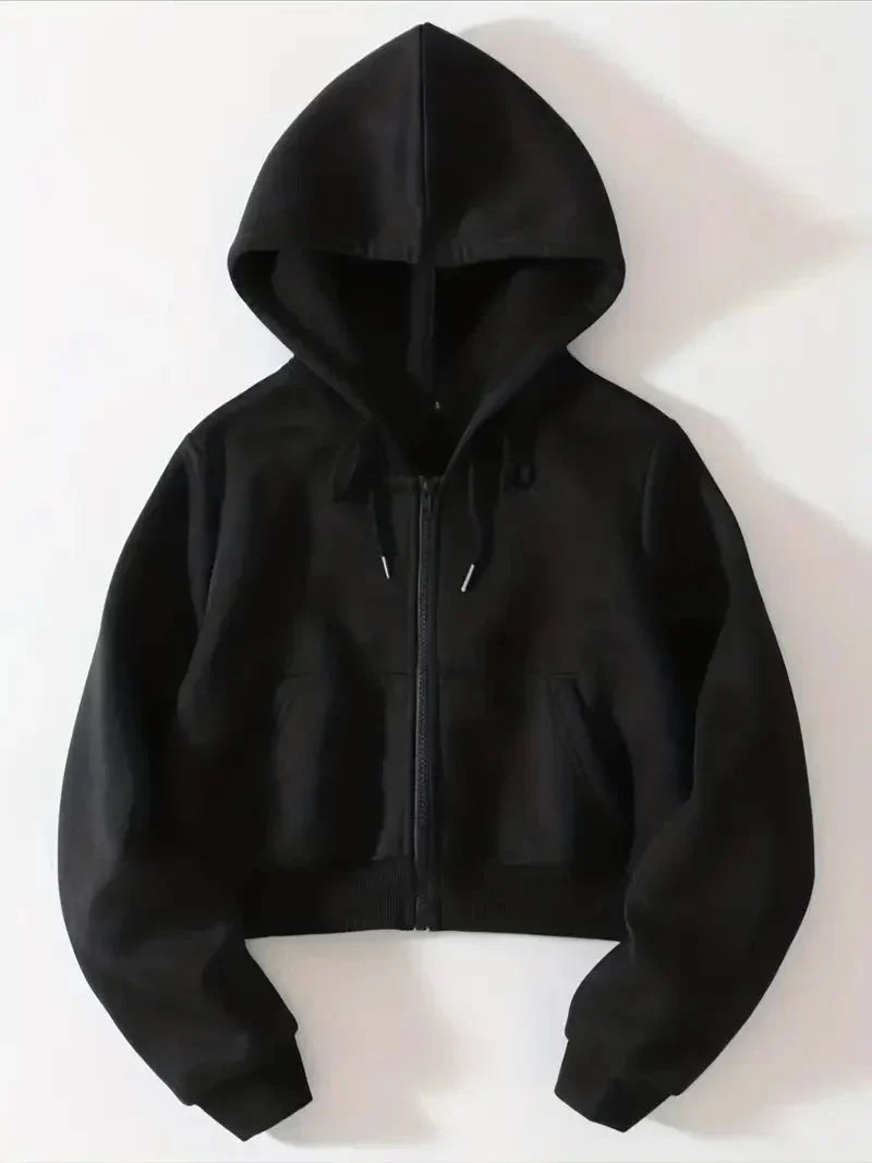 Melissa split zip hoodie