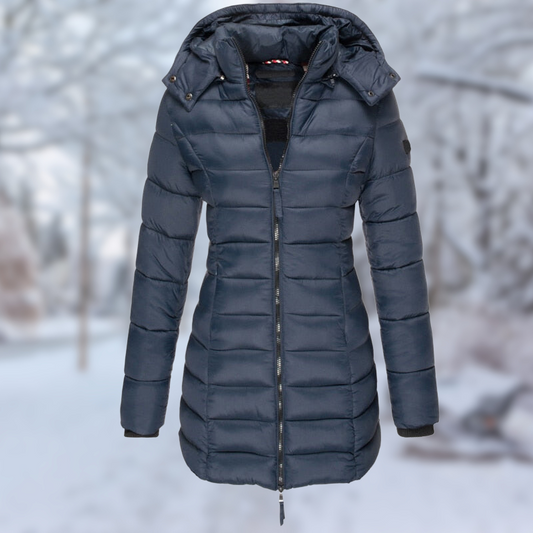 Océane Dubois | Stylish Mid-Length Winter Coat