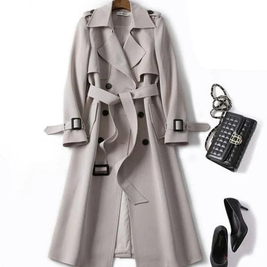 Haba - plain trench coat for women