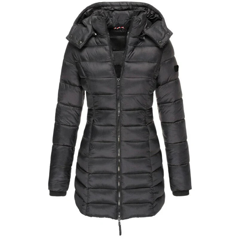 Elisha | Down jacket with hood and zipper