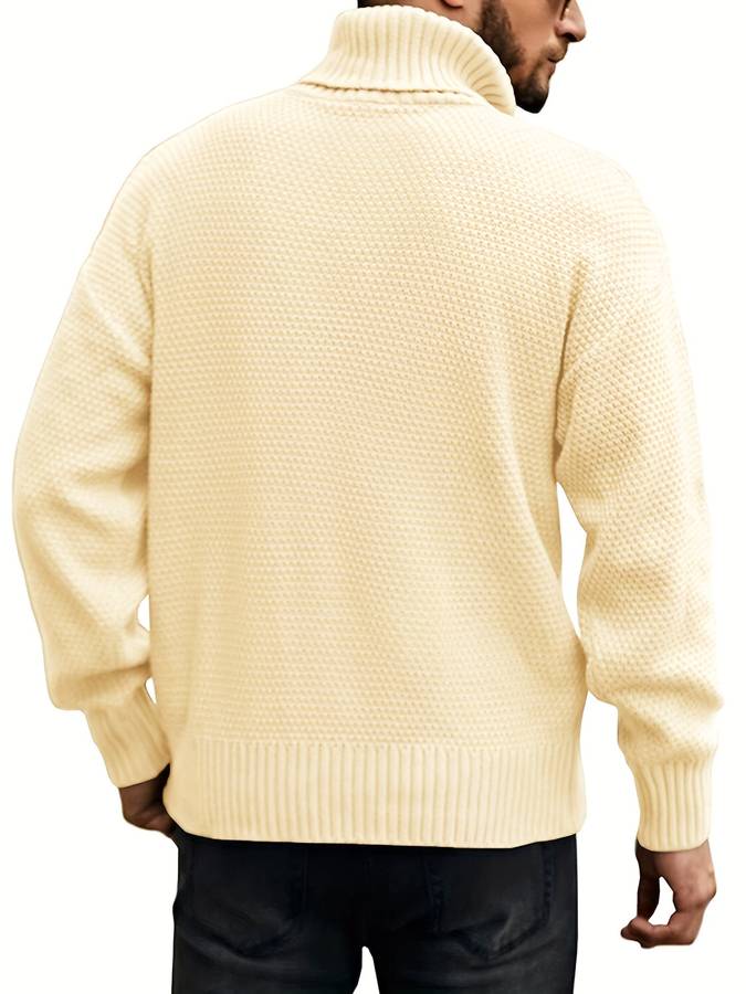 Knitted turtleneck for men