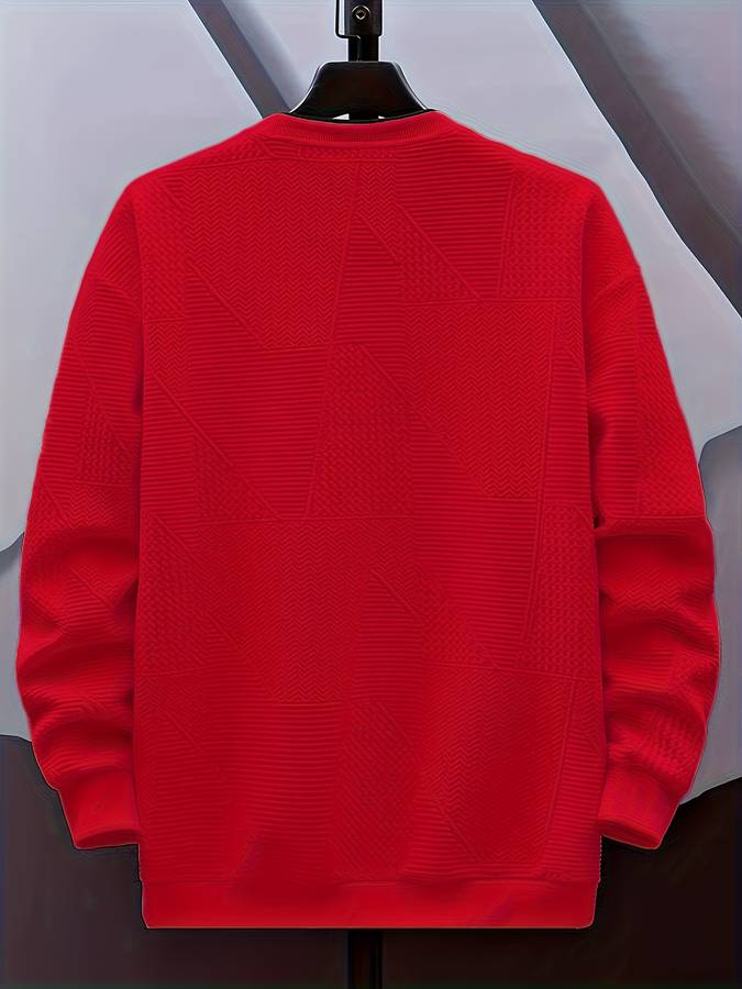 Round neck jumper for men