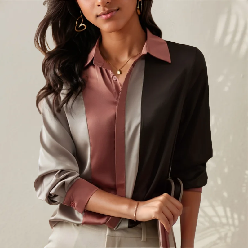 Bertha Lotus | Satin blouse