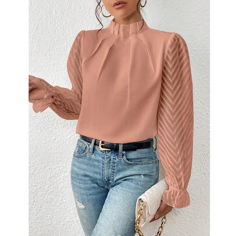 Chloe - ruffled blouse for women