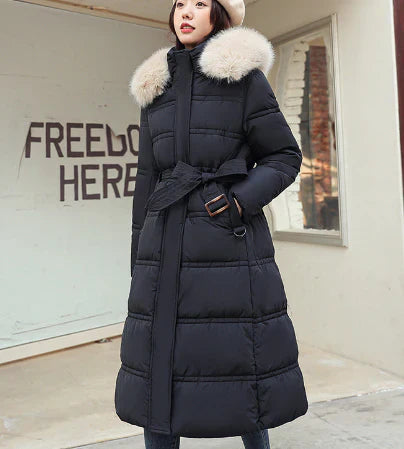 Haniya – stylish winter coat with a hood