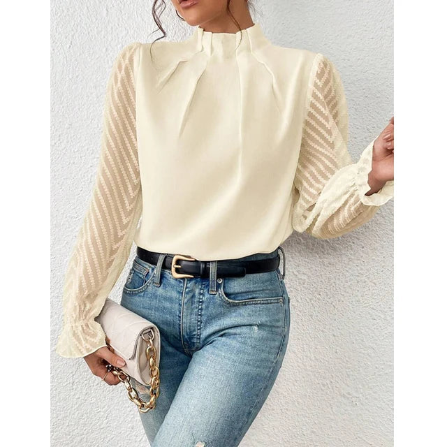 Chloe - ruffled blouse for women