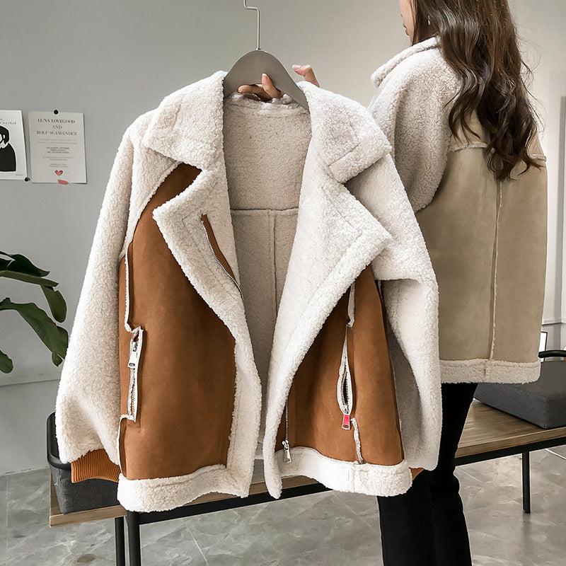 Suede winter coat - calliope