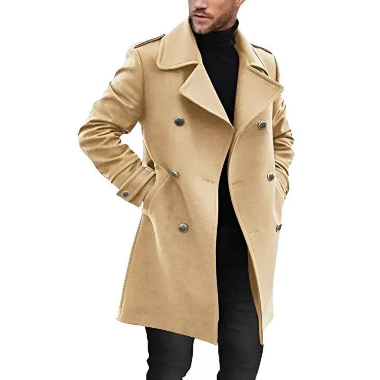 Ericson - Trench Coat with Lapel Collar - Chic - Fashionable - Ideal for Autumn/Winter