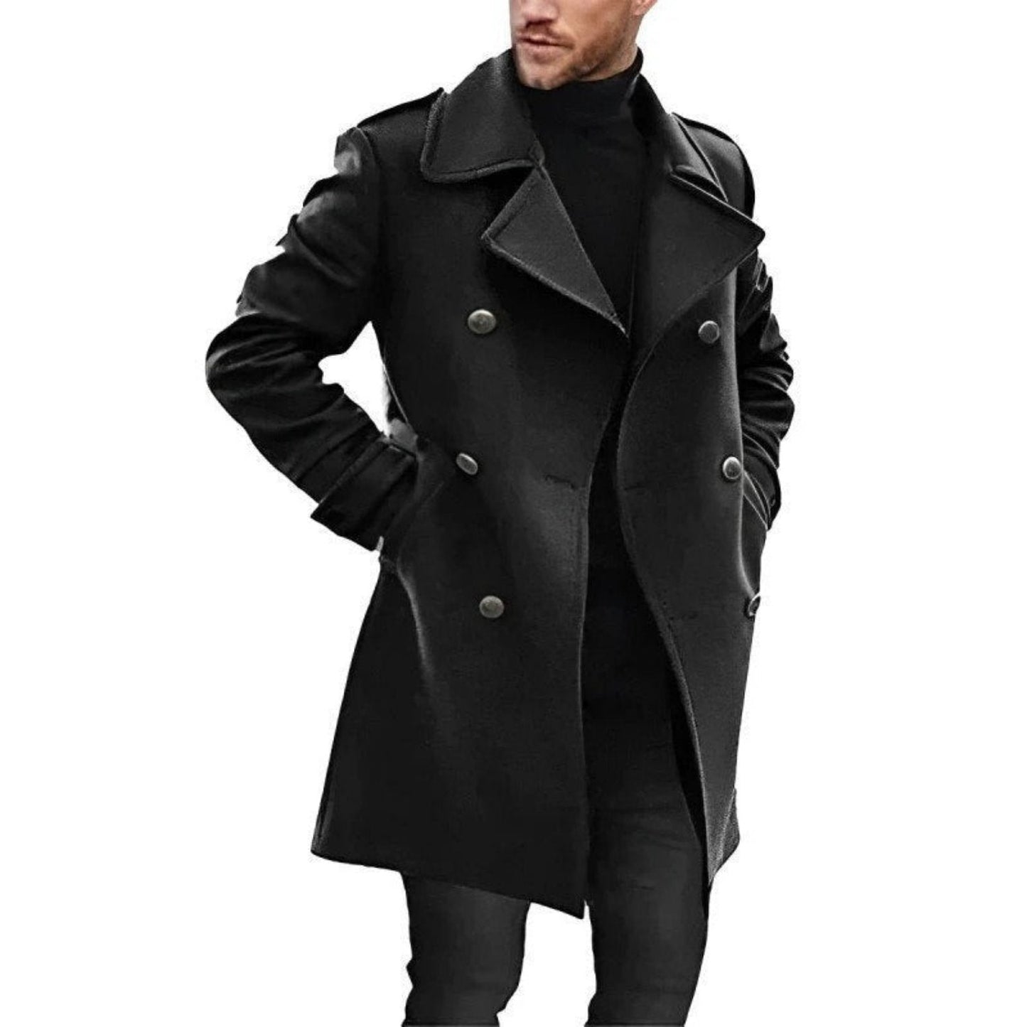 Ericson - Trench Coat with Lapel Collar - Chic - Fashionable - Ideal for Autumn/Winter