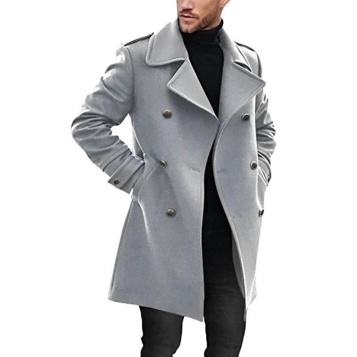 Ericson - Trench Coat with Lapel Collar - Chic - Fashionable - Ideal for Autumn/Winter