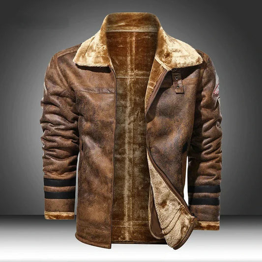 Werner - slim bomber jacket made of genuine leather