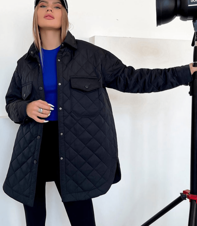 Oversized loose padded jacket - carline