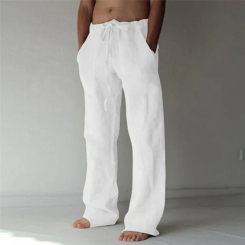 Arthur - men's baggy linen trousers